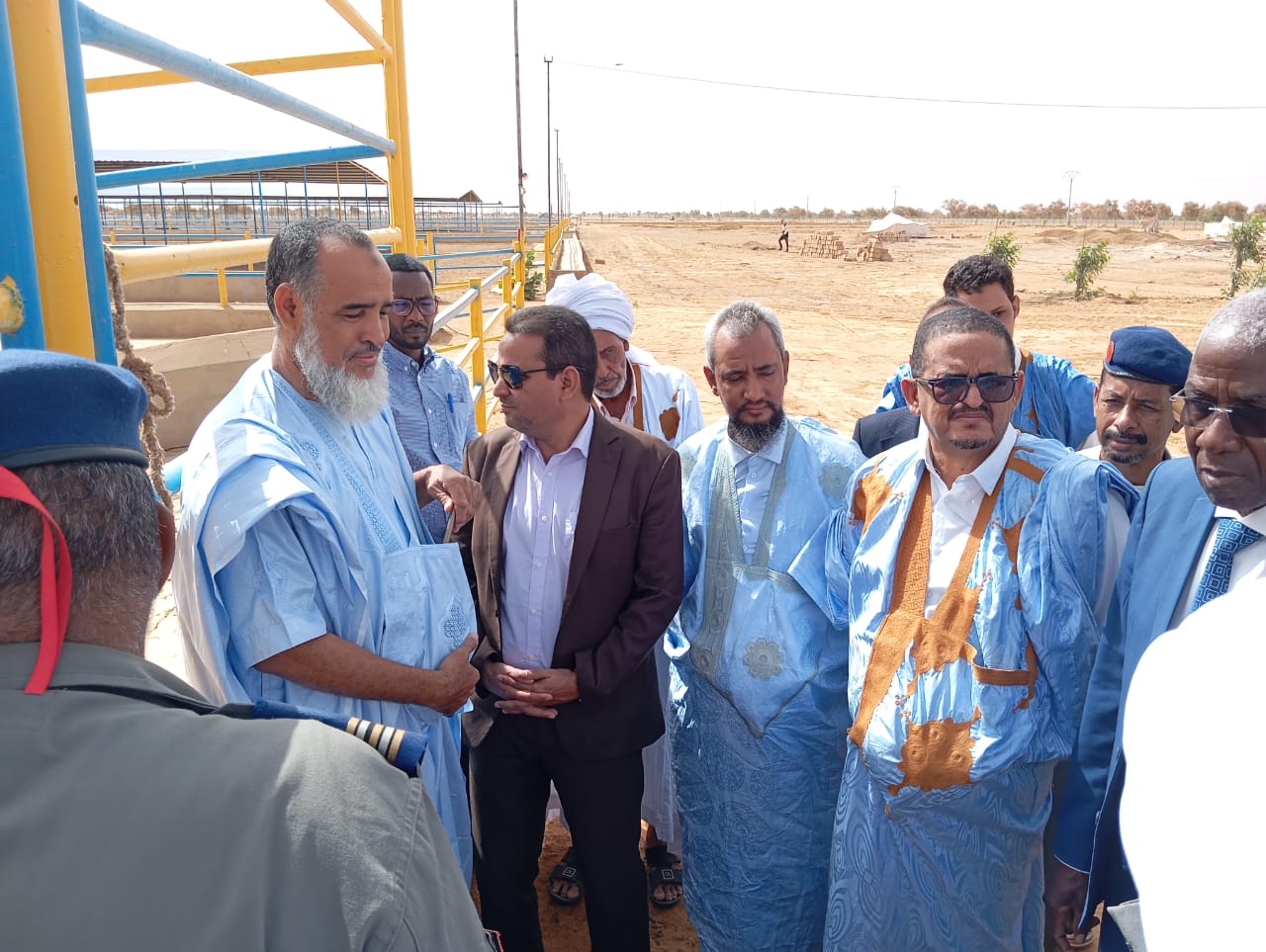 An official visit to an Arrahma livestock site