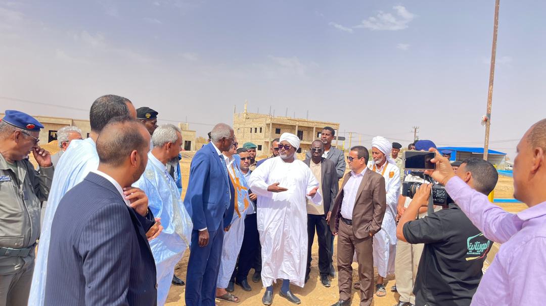 A site visit covered by television